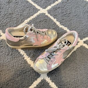 Golden Goose Superstar Sneakers - Pale Pink Metallic